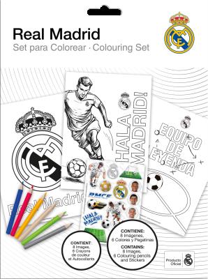 Zestaw do kolorowania Real Madrid RM00025. Wydawca: Kids Euroswan. SmakLiter.pl Opakowanie Zestaw do kolorowania Real Madrid RM00025