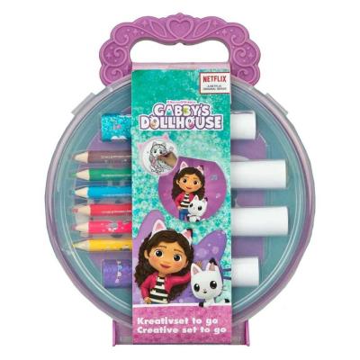 Opakowanie Zestaw do Kolorowania z Naklejkami w Walizce 14el