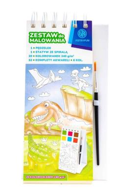 Opakowanie Zestaw do malowania z farbami 20kol + pędzel mix