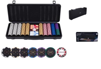 Zestaw do pokera 500 Exclusive nominały. Wydawca: Quint. SmakLiter.pl Opakowanie Zestaw do pokera 500 Exclusive nominały