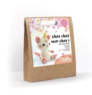 Opakowanie Zestaw Do Szydełkowania Kot-Jednorożec Graine Creative