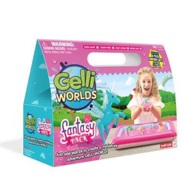 Opakowanie Zestaw do tworzenia gelli z figurkami i tacą Gelli Worlds Fantasy Pack 3+, Zimpli Kids