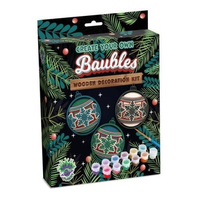 Opakowanie Zestaw do tworzenia obrazów z drewna - Bombki