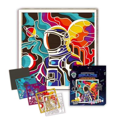 Opakowanie Zestaw do tworzenia obrazów z drewna - Kosmos