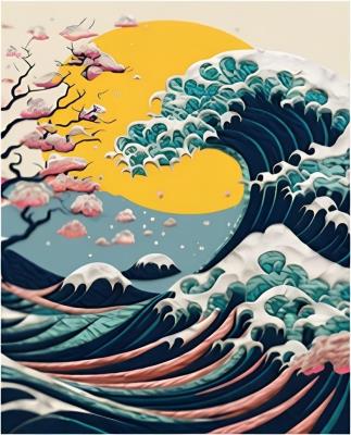 Opakowanie Zestaw do wyklejania plasteliną - Duża fala