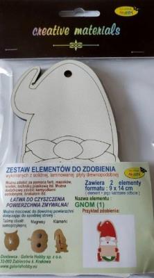 Opakowanie Zestaw do zdobienia ze sklejki Mikołaj