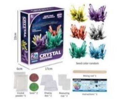 Zestaw doświadczalny Kryształy. Wydawca: Madej. SmakLiter.pl Opakowanie Zestaw doświadczalny Kryształy