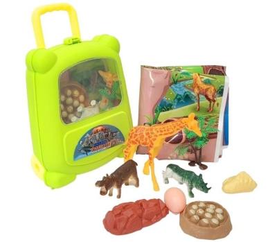 Opakowanie Zestaw dzikich zwierząt w walizce z matą