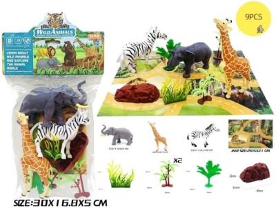 Opakowanie Zestaw dzikich zwierząt z matą