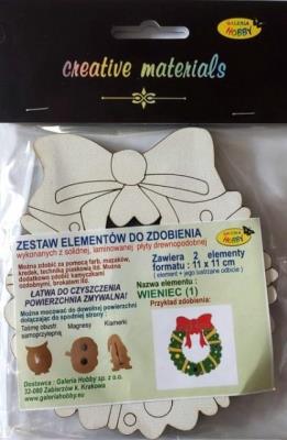 Opakowanie Zestaw elementów do zdobienia BN 11x11cm 2szt