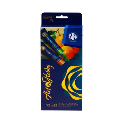 Zestaw farb akrylowych Astra Art&Hobby 12x12ml. Wydawca: ASTRA art-pap. SmakLiter.pl Opakowanie Zestaw farb akrylowych Astra Art&Hobby 12x12ml