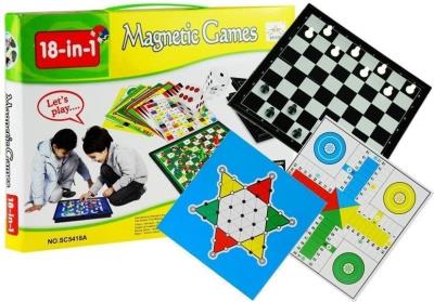 Opakowanie Zestaw gier 18w1 szachy magnetyczne