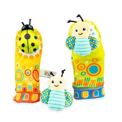 Zestaw grzechotek Łąka. Wydawca: Balibazoo. SmakLiter.pl Opakowanie Zestaw grzechotek Łąka