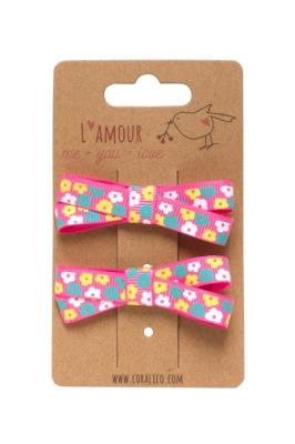 Zestaw klipsów z kokardkami. Wydawca: Coralico. SmakLiter.pl Opakowanie Zestaw klipsów z kokardkami