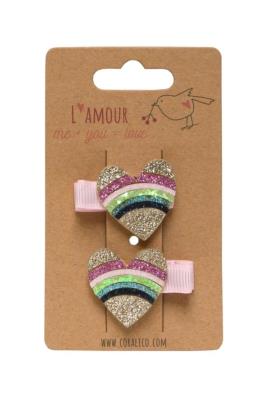 Zestaw klipsów z serduszkami. Wydawca: Coralico. SmakLiter.pl Opakowanie Zestaw klipsów z serduszkami