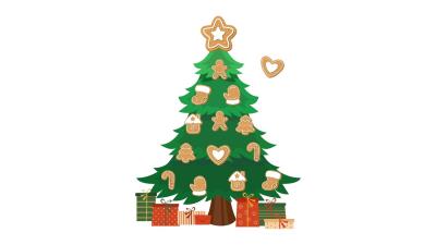 Opakowanie Zestaw kreatywny Choinka magnetyczna pierniki