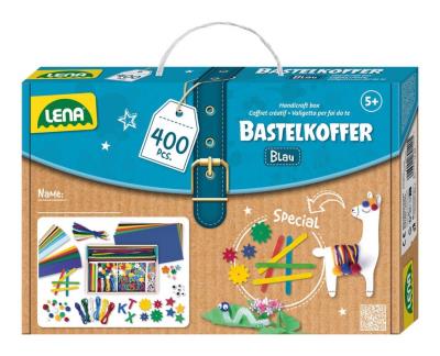Opakowanie Zestaw kreatywny Handicraft Box Blue walizka 400el