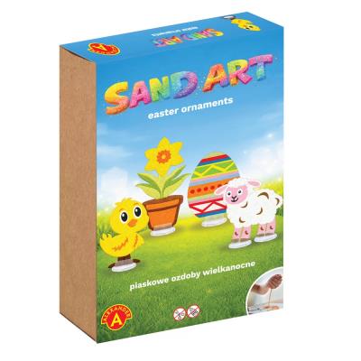 Opakowanie Zestaw kreatywny Piaskowe Malowanki Ozdoby Wielkanocne Kurczaczek