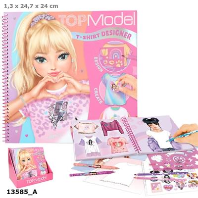Zestaw kreatywny T-shirt Top Model z szablonami i naklejkami 13585A. Wydawca: DEPESCHE (5). SmakLiter.pl Opakowanie Zestaw kreatywny T-shirt Top Model z szablonami i naklejkami 13585A