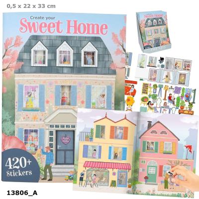 Zestaw kreatywny z naklejkami Sweet Home 13806A. Wydawca: DEPESCHE (5). SmakLiter.pl Opakowanie Zestaw kreatywny z naklejkami Sweet Home 13806A