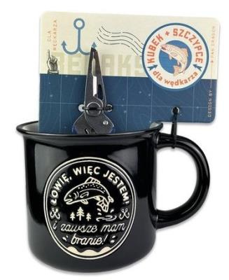 Opakowanie Zestaw Kubek + szczypce wędkarza