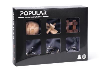 Opakowanie Zestaw łamigłówek metal-drewno Popular, 6 szt. 92221