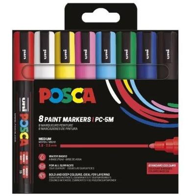 Opakowanie Zestaw markerów Set Basic PC-5M 8P 8 kolorów Posca Uni