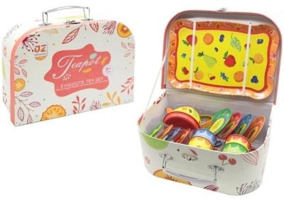 Opakowanie Zestaw metalowy do herbaty w walizce