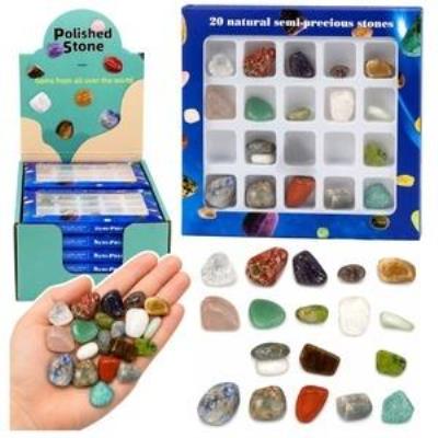 Opakowanie Zestaw Minerały półszlachetne kamienie 20szt