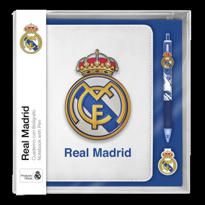 Zestaw notatnik z długopisami Real Madryt z 10 kolorów RM00021. Wydawca: Kids Euroswan. SmakLiter.pl Opakowanie Zestaw notatnik z długopisami Real Madryt z 10 kolorów RM00021
