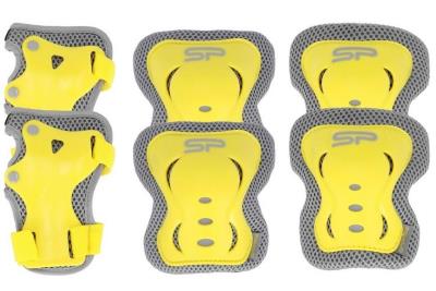 Zestaw ochraniaczy Shield r. L żółty. Wydawca: Spokey. SmakLiter.pl Opakowanie Zestaw ochraniaczy Shield r. L żółty