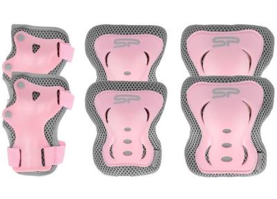 Zestaw ochraniaczy Shield r. M różowy. Wydawca: Spokey. SmakLiter.pl Opakowanie Zestaw ochraniaczy Shield r. M różowy