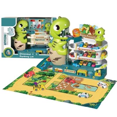 Opakowanie Zestaw parking Dinozaur z autami