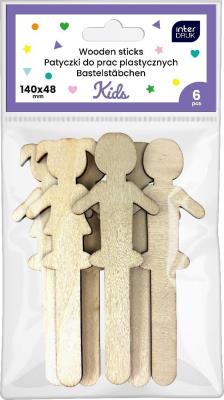 Opakowanie Zestaw patyczków do prac plastycznych 6szt