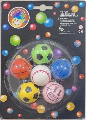 Opakowanie Zestaw piłek kauczukowych 6szt