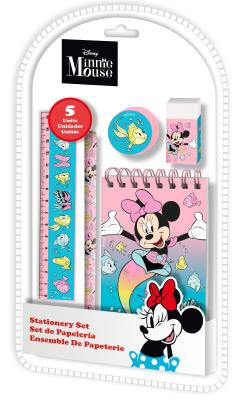 Zestaw piśmienniczy Minnie 5 el. MN30023. Wydawca: Kids Euroswan. SmakLiter.pl Opakowanie Zestaw piśmienniczy Minnie 5 el. MN30023