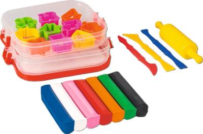 Opakowanie Zestaw plasteliny brylantowej z akcesoriami 7kol.