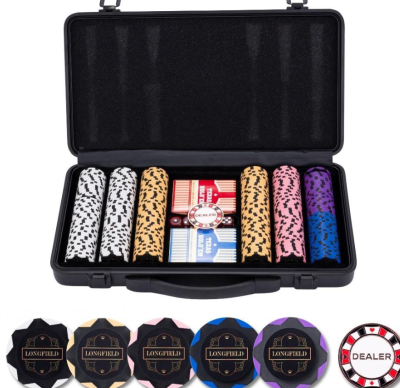 Zestaw pokerowy 300 żetonów bez nominałów 14g. Wydawca: Quint. SmakLiter.pl Opakowanie Zestaw pokerowy 300 żetonów bez nominałów 14g