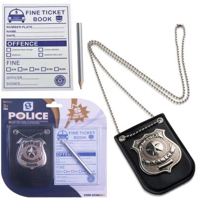 Opakowanie Zestaw policyjny mandat odznaka