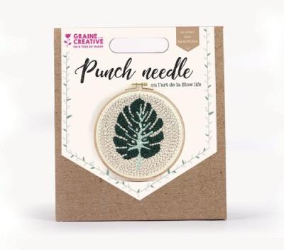 Opakowanie Zestaw Punch Needle Liść Monstery Graine Creative