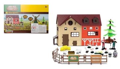 Zestaw rolniczy ze stodołą i zwierzętami. Wydawca: SWEDE. SmakLiter.pl Opakowanie Zestaw rolniczy ze stodołą i zwierzętami