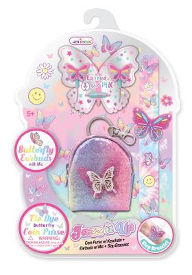 Zestaw słuchawki+portfelik+bransoletka Motylek. Wydawca: Hot Focus. SmakLiter.pl Opakowanie Zestaw słuchawki+portfelik+bransoletka Motylek