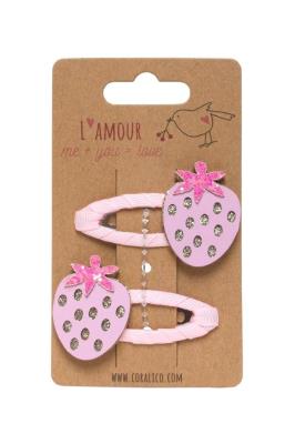 Zestaw spinek z truskawkami. Wydawca: Coralico. SmakLiter.pl Opakowanie Zestaw spinek z truskawkami