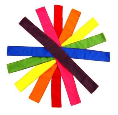 Opakowanie Zestaw szarf szkolnych w 7 kolorach mix plus