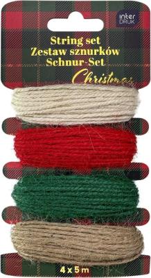 Opakowanie Zestaw sznurków 4x5m Christmas