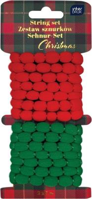 Opakowanie Zestaw sznurków ozdobnych 2x1m Christmas
