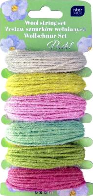 Opakowanie Zestaw sznurków wełnianych 6x5m Pastel