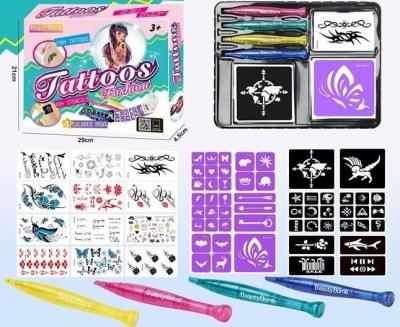 Opakowanie Zestaw tatuaży z piórem