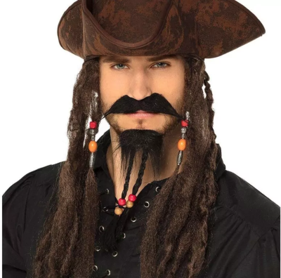 Zestaw wąsy i broda pirata. Wydawca: Boland. SmakLiter.pl Opakowanie Zestaw wąsy i broda pirata