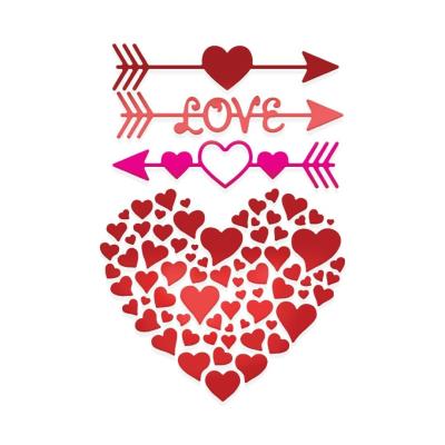 Opakowanie Zestaw wykrojników ażurowe serce i strzały 4szt